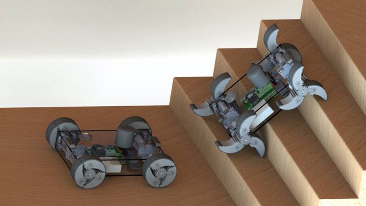 Інженери створили робота, колеса якого перетворюються в ноги