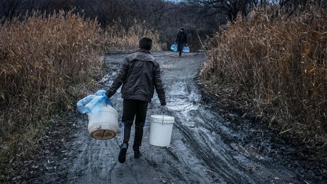 Авария водопровода возле Славянска 28.10.2020: когда будет вода