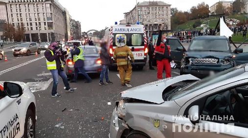 Водитель потерял сознание: в МВД назвали предварительную причину ДТП на Крещатике