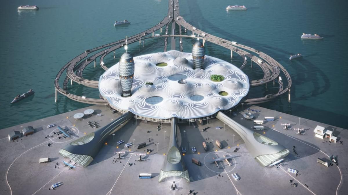 Япония построит 4-этажный космодром Spaceport City фото проекта