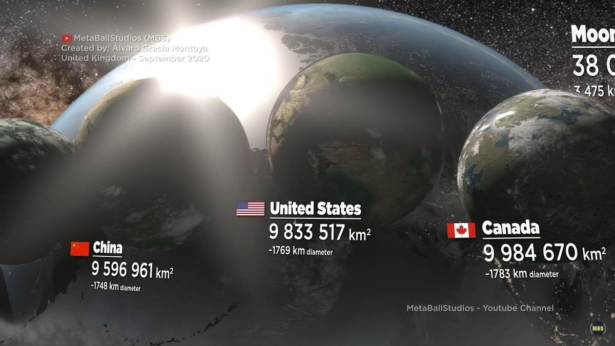 Блогер показав країни у формі планет: пізнавальне відео