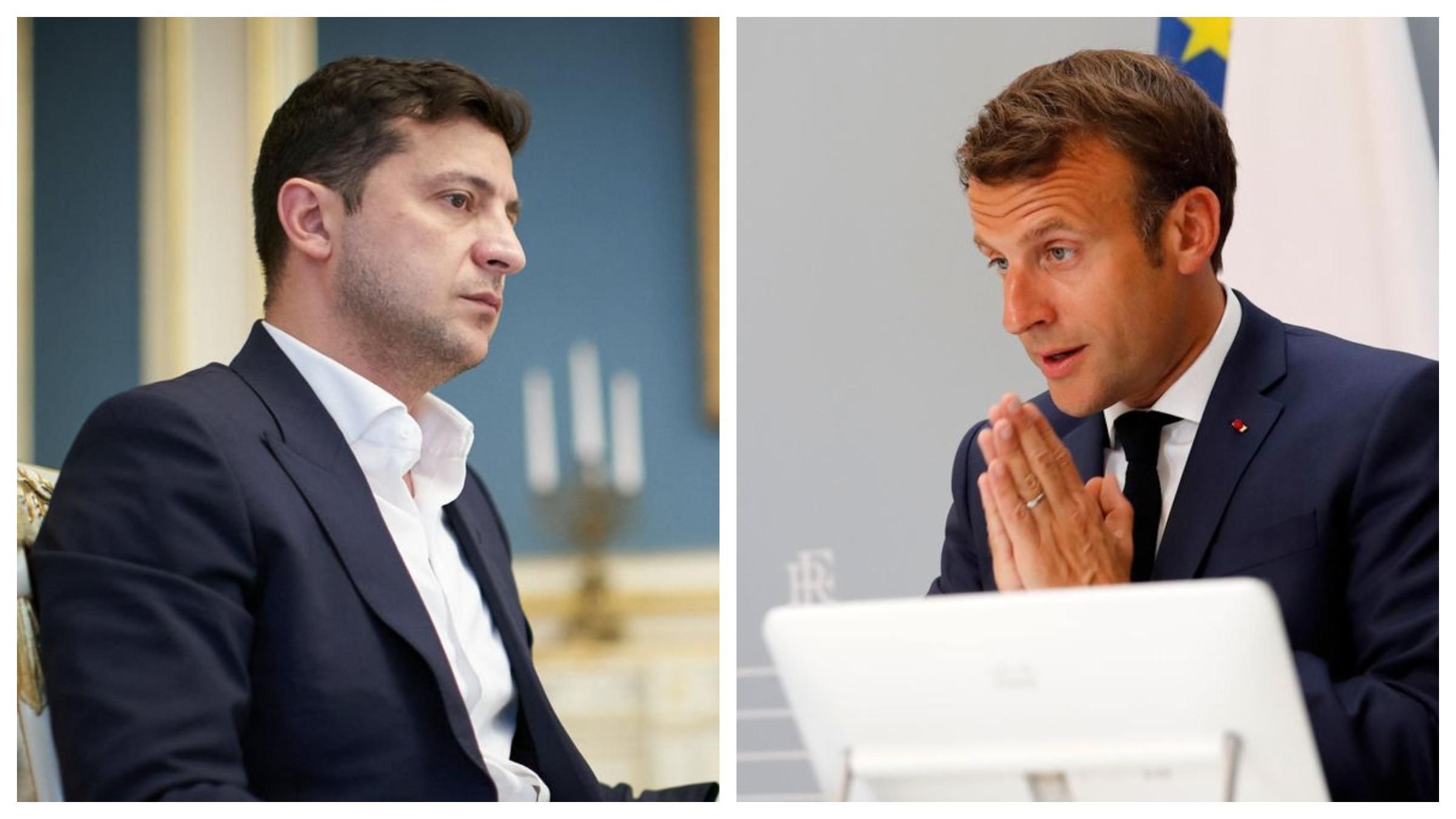 Зеленський і Макрон обговорили зустріч у нормандському форматі Зеленський і Макрон обговорили зустріч у нормандському форматі