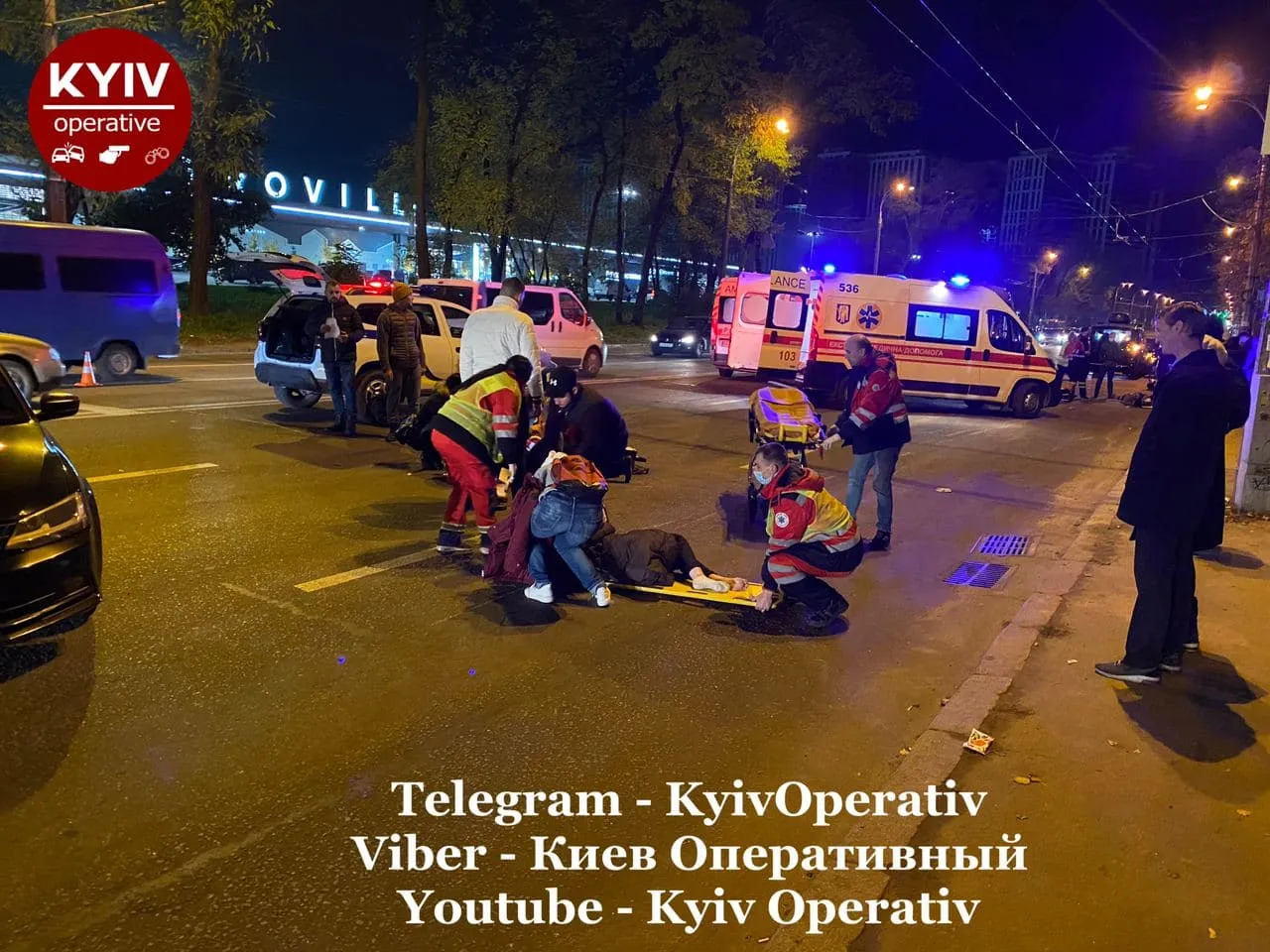 У Києві пілот мотоциклу збив 3 пішоходів