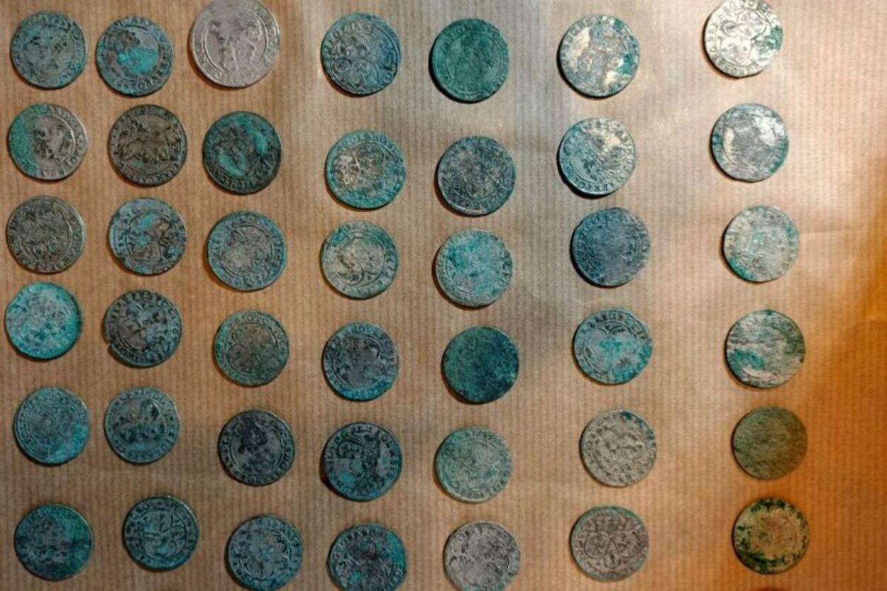 Поляк у лісі випадково знайшов монети з з XVIII століття