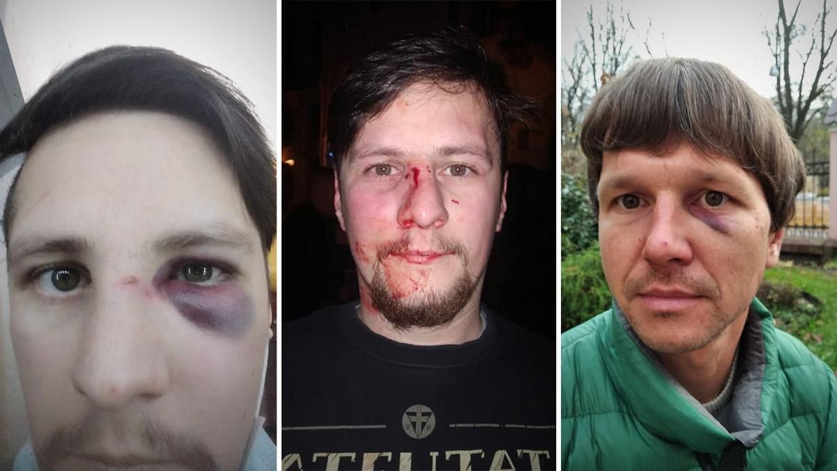 В центре Львова жестоко избили активистов и бывших участников войны – Андрея Мочурада и Виктора Бараника: нападавшими оказались работники полиции В центре Львова жестоко избили активистов и бывших участников войны – Андрея Мочурада и Виктора Бараника: нападавшими оказались работники полиции