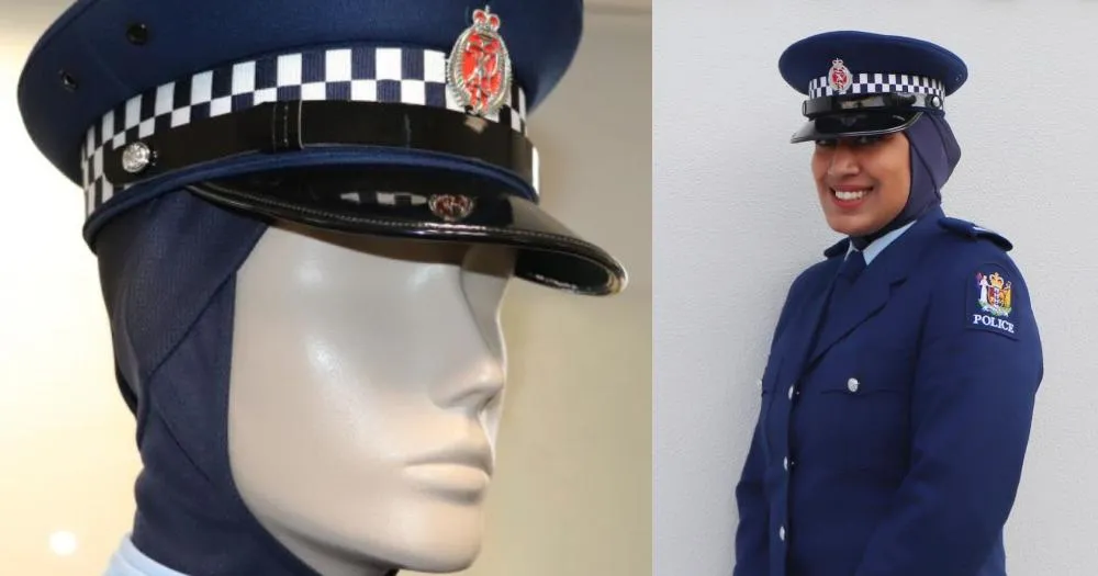 поліцейська фоорма з хіджабом нова зеландія