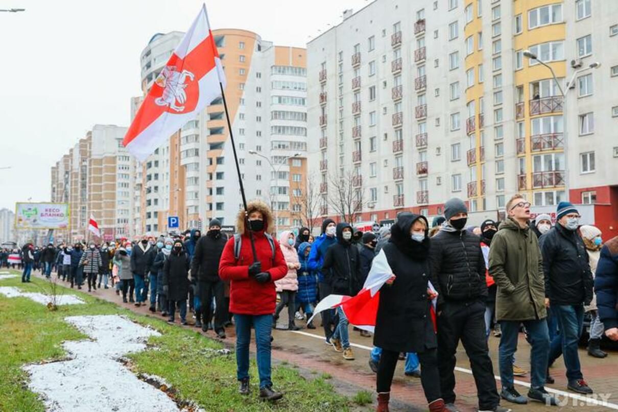 Протести в Білорусі 22 листопада 2020: відео за сьогодні