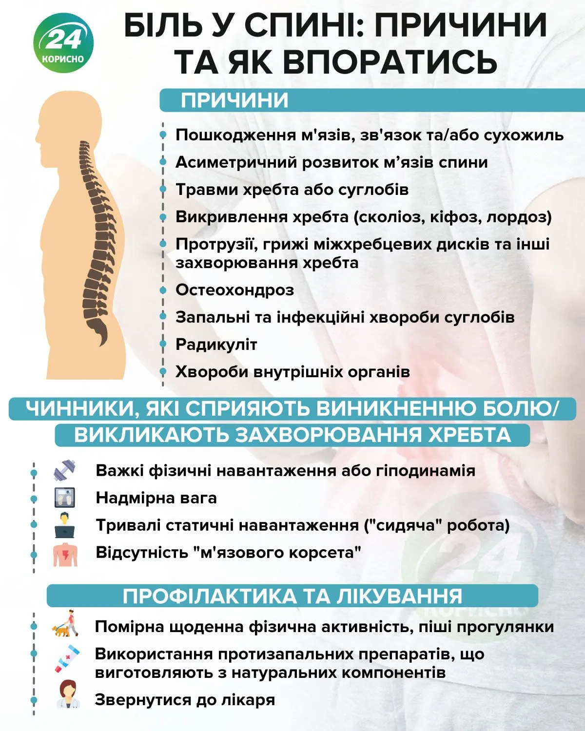 Важність правильного харчування для суглобів і хребта: