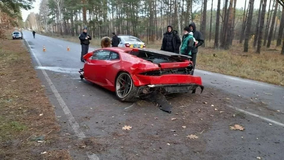 аварія Lamborghini Huracan у Києві