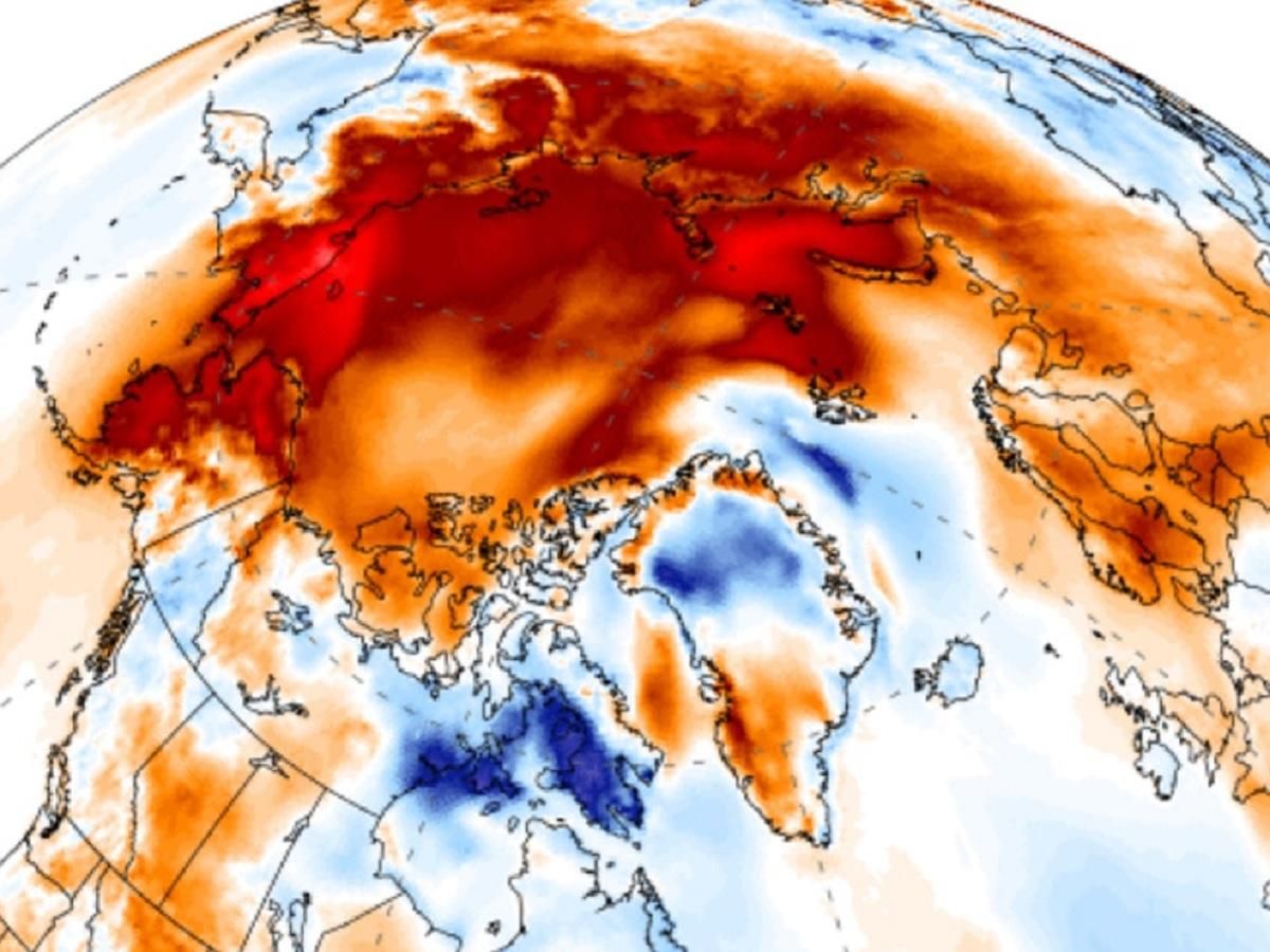 В Арктике тепловое поле почти вдвое больше площади США