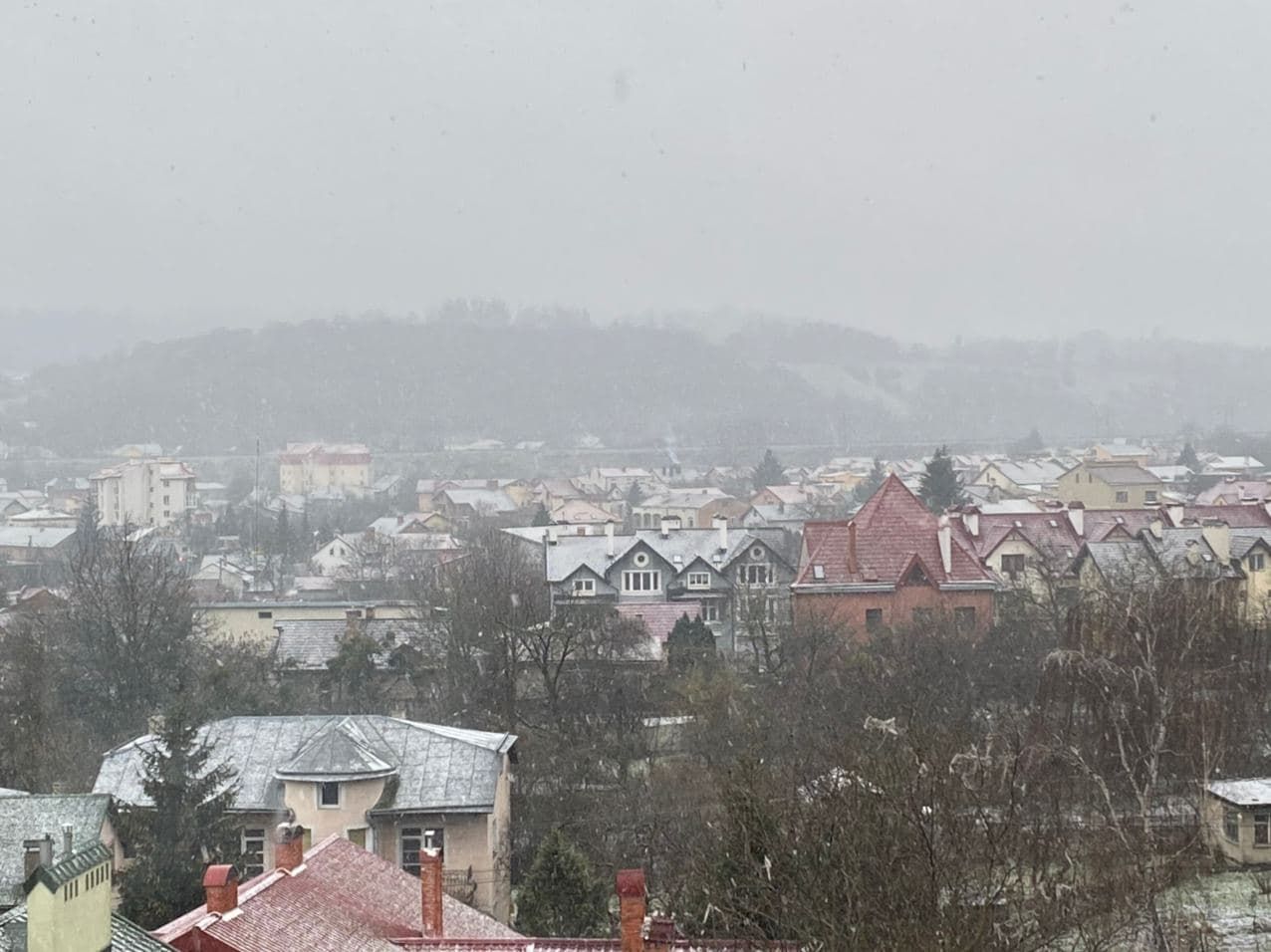 Львів 28 листопада 2020 припорошило снігом: чарівні фото та відео