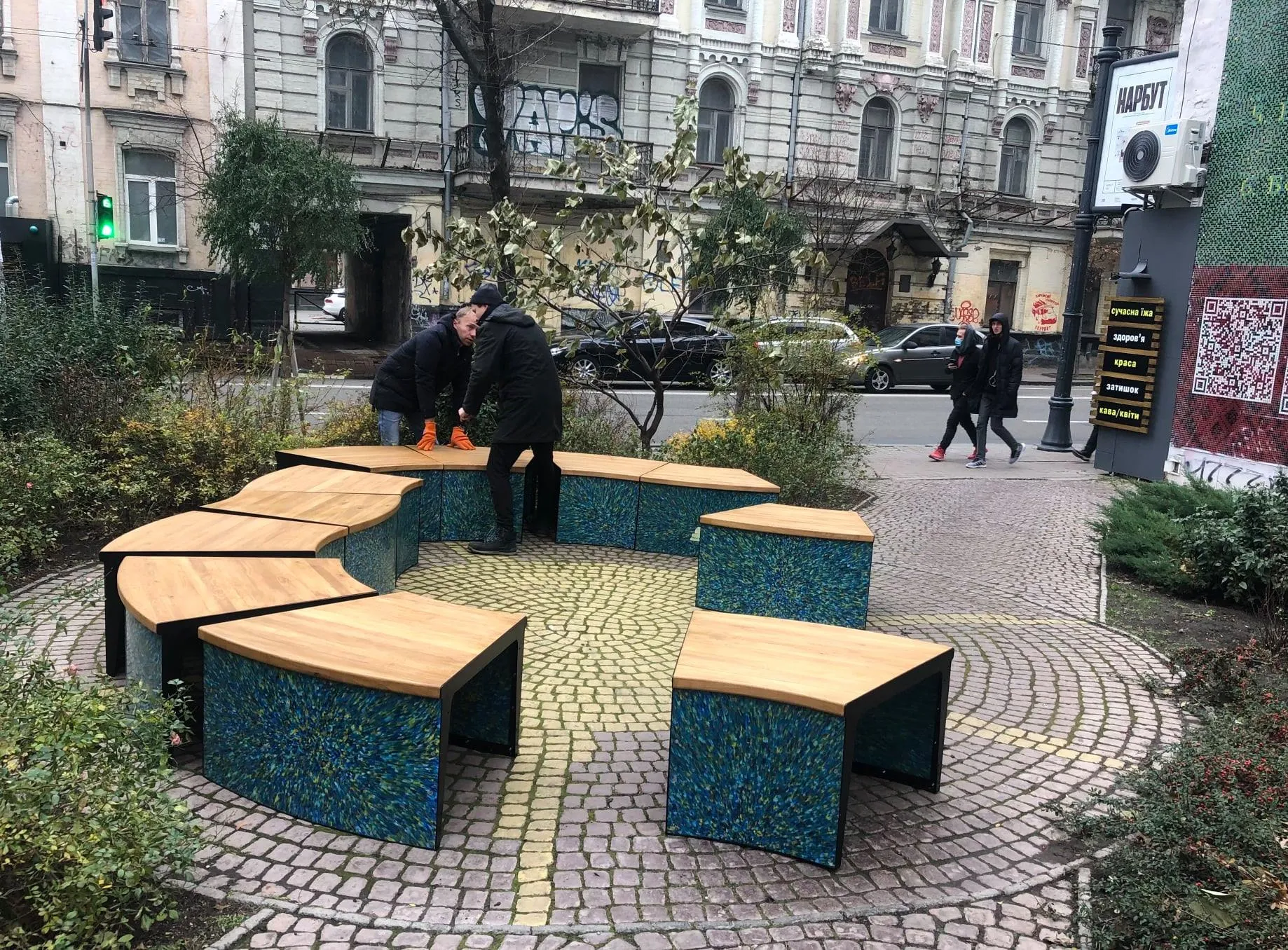 Лавки з переробленого пластику Лавки з переробленого пластику