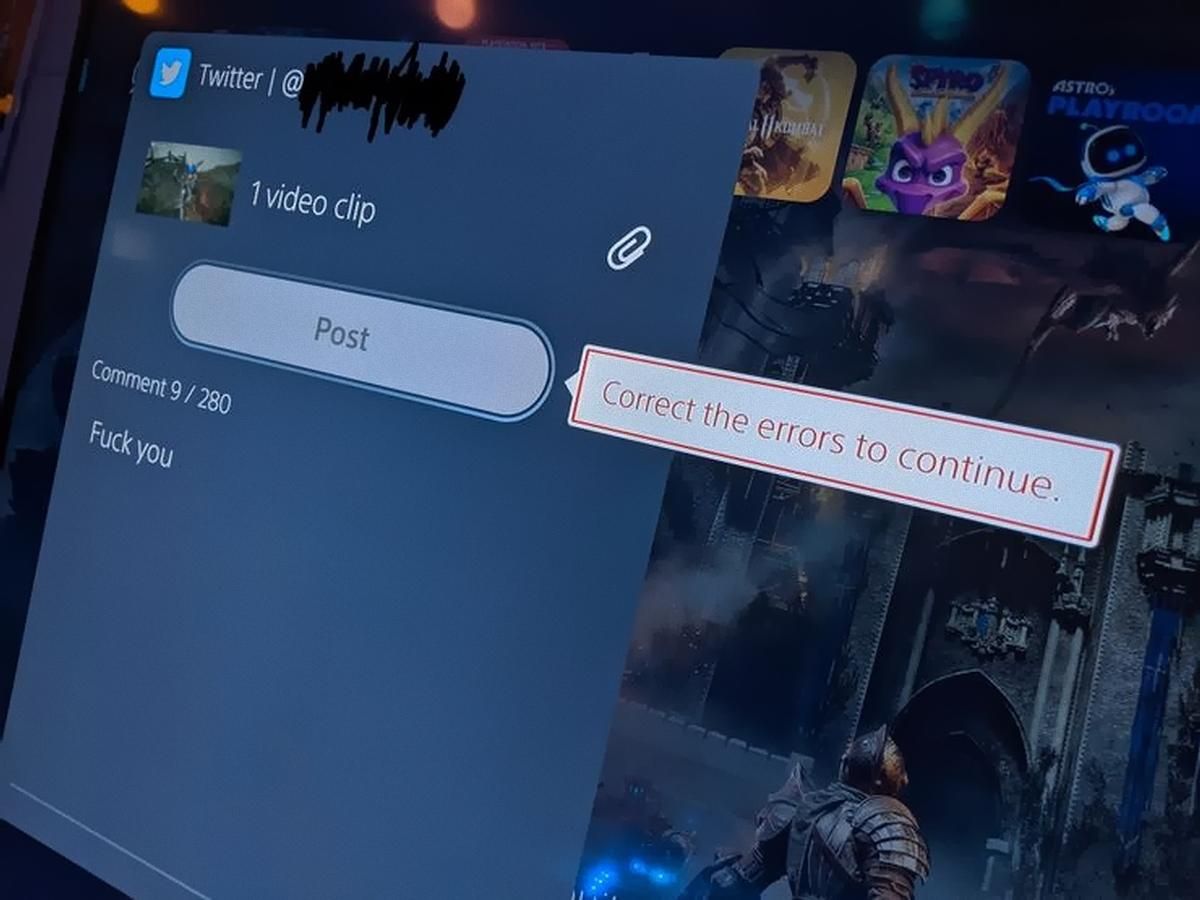 PS5 не дозволяє публікувати лайливі слова у соцмережах PS5 не дозволяє публікувати лайливі слова у соцмережах