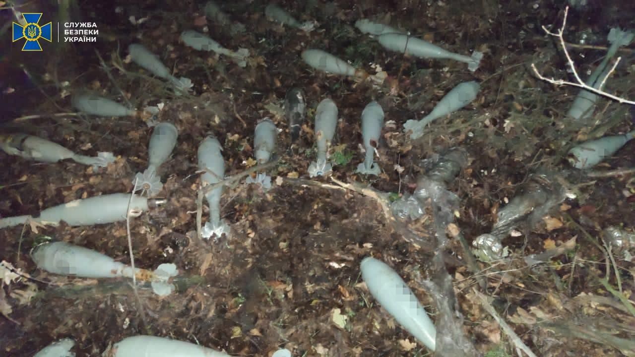 На Запорожье обнаружили схрон с минами - фото