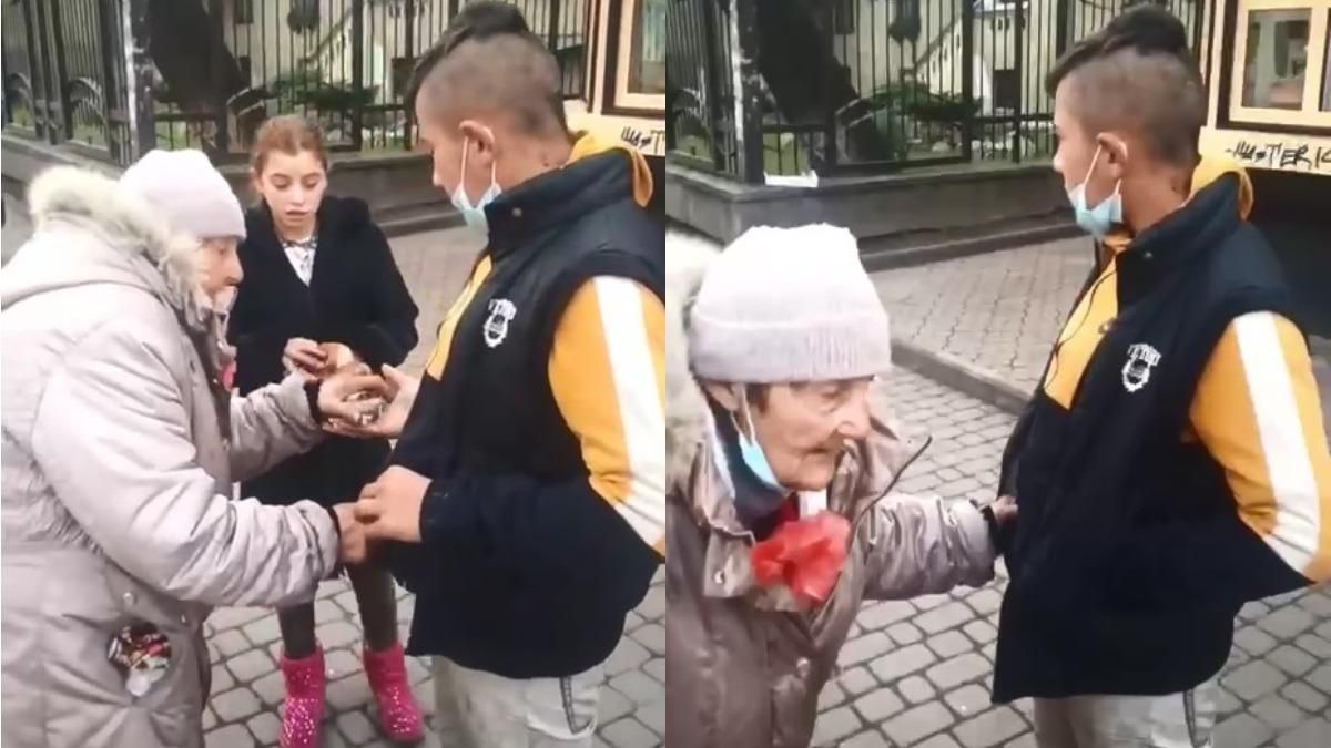 В Івано-Франківську підлітки пограбували бабусю: відео 