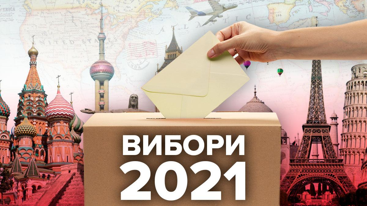 На 2021 рік заплановані вибори у багатьох країнах