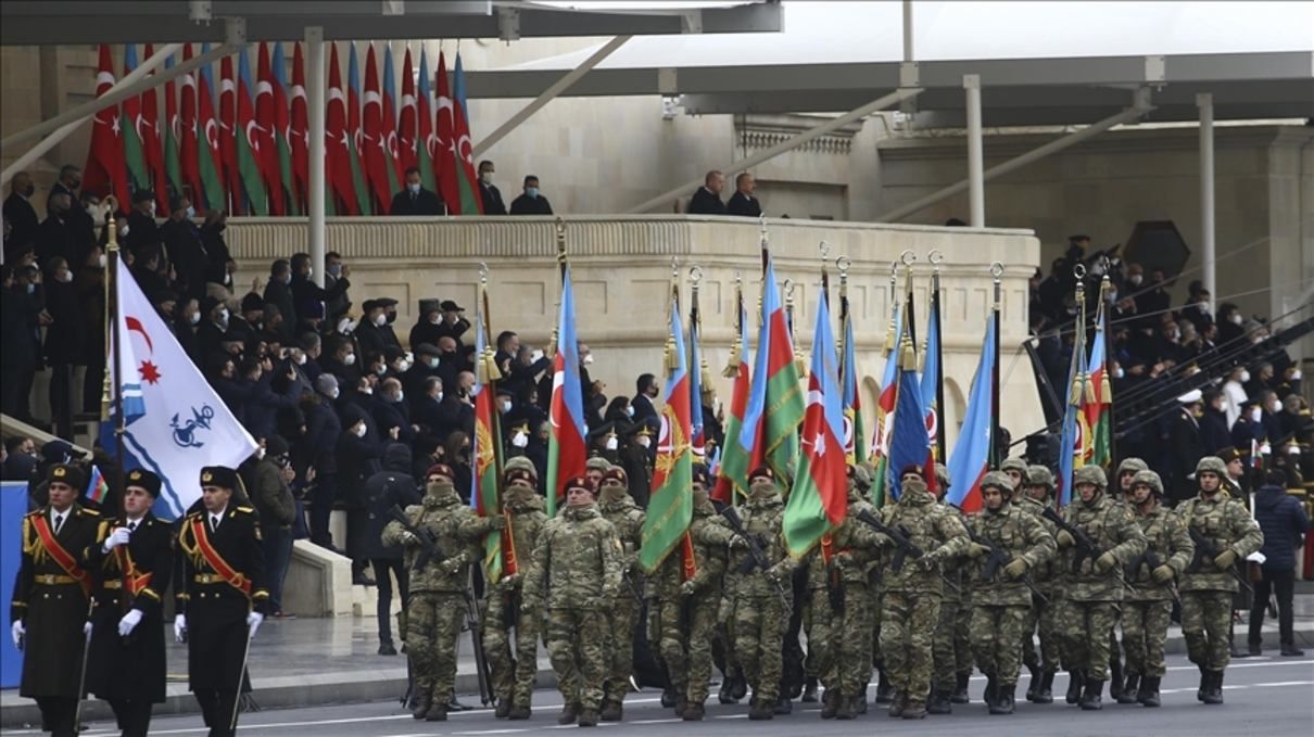 В Азербайджане провели парад победы 10.12.2020: видео