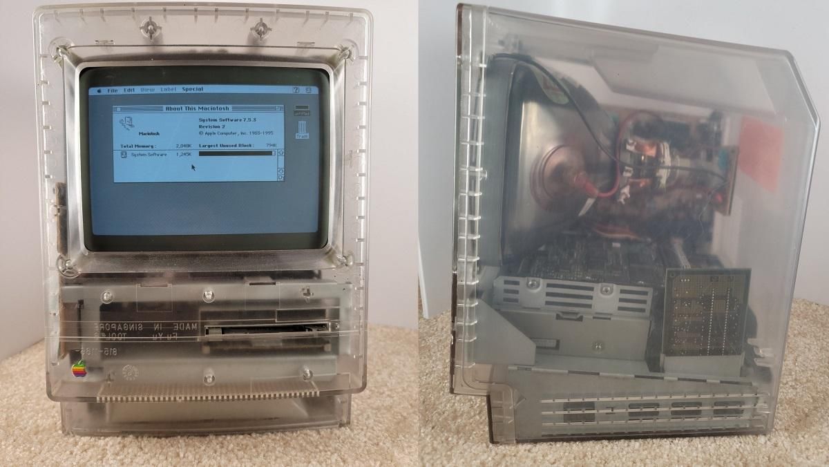 Apple Macintosh Classic в прозорому корпусі: фото Apple Macintosh Classic в прозорому корпусі: фото