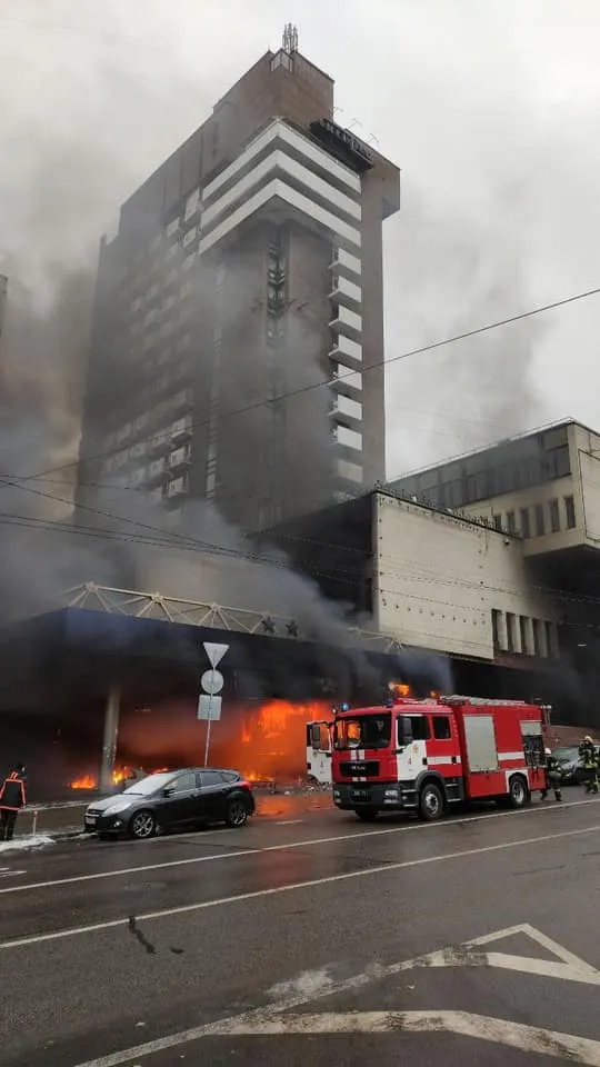 Пожежа у києві на бульварі Шевченка
