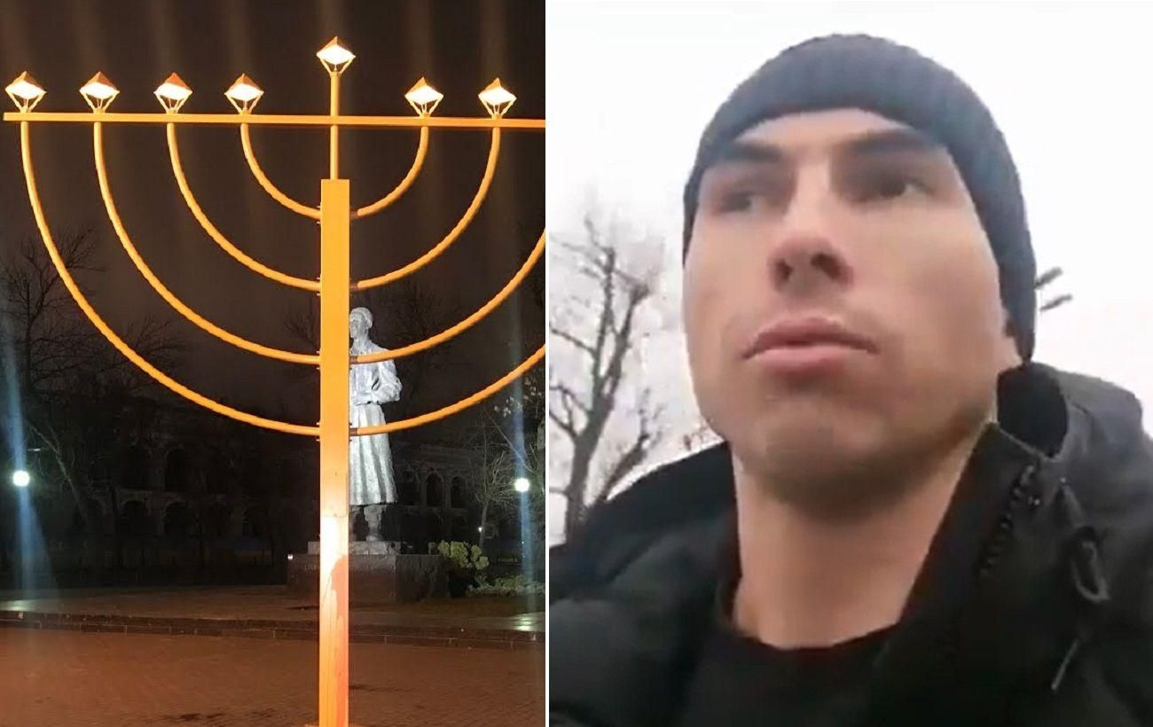 Стало известно, кто повалил ханукию на Контрактовой площади в Киеве: имя и мотивы злоумышленника Стало известно, кто повалил ханукию на Контрактовой площади в Киеве: имя и мотивы злоумышленника