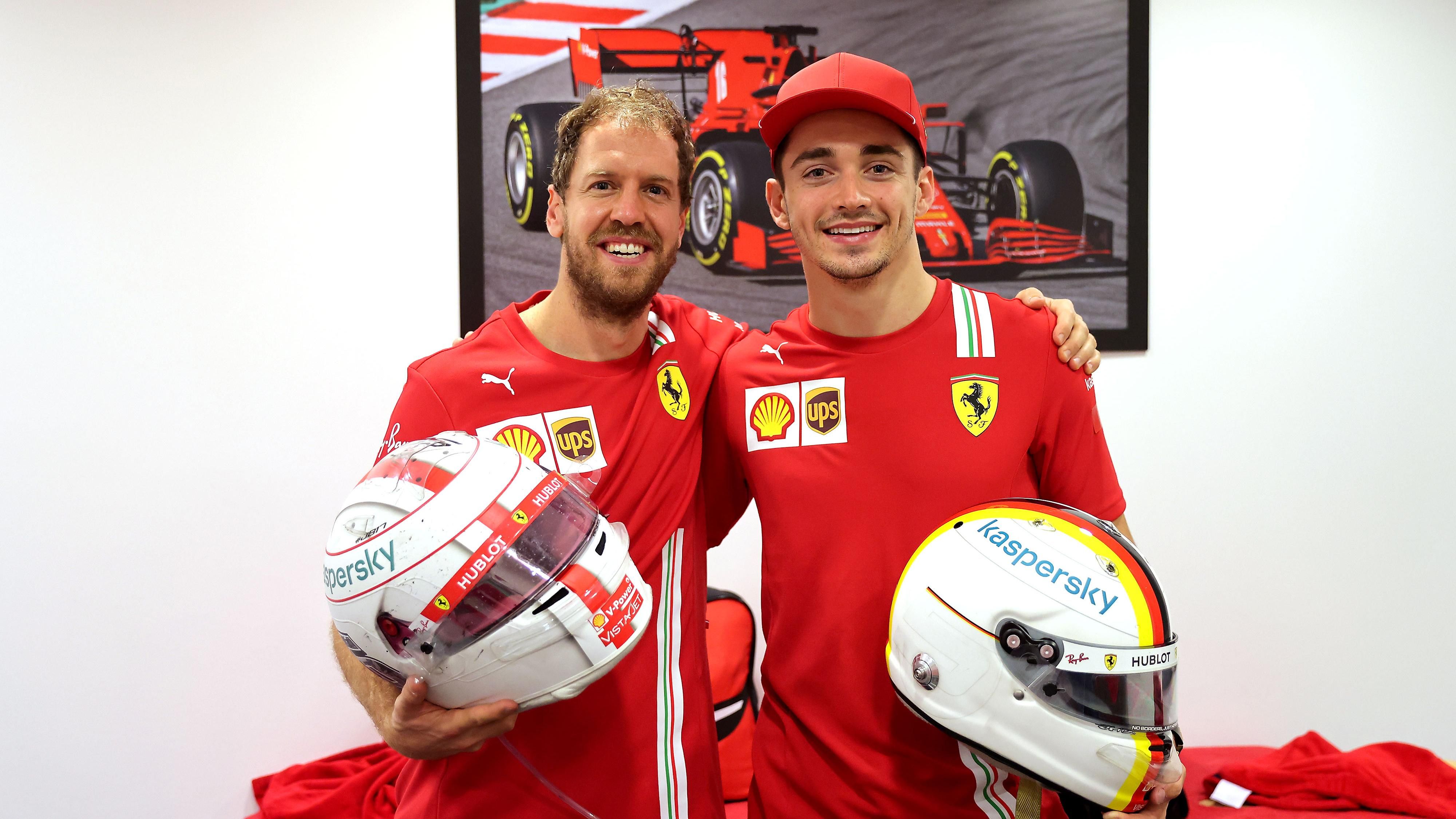 Феттель оставил особое послание Леклеру после последней гонки за Ferrari