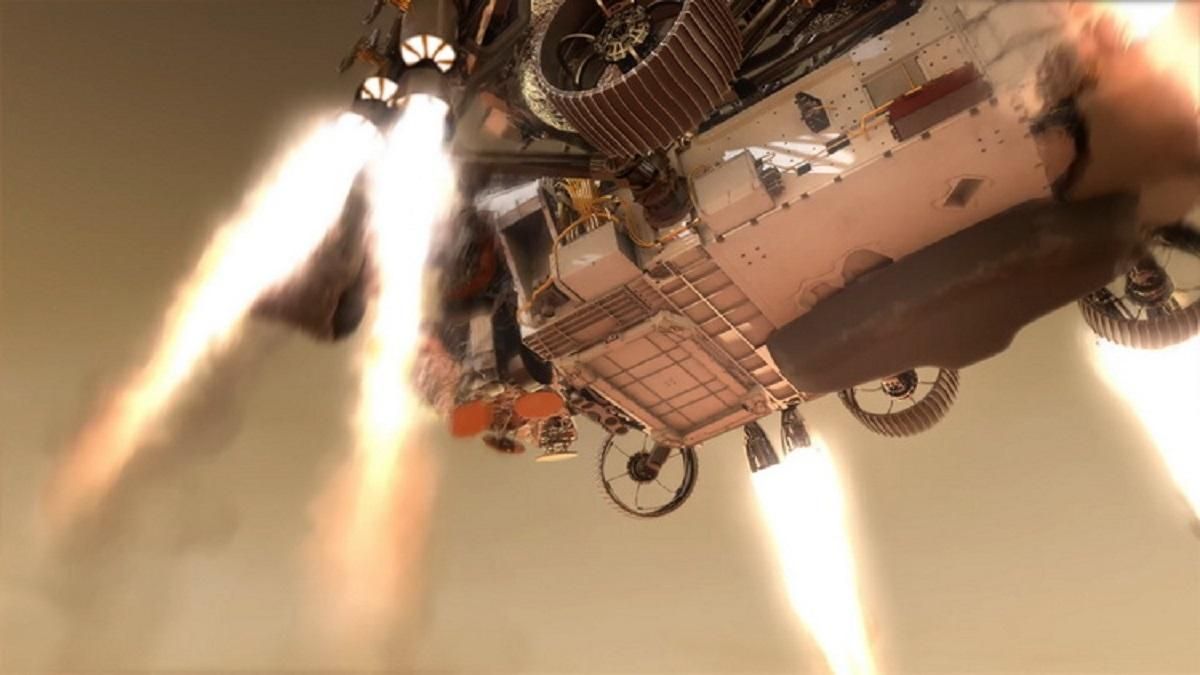 Процес висадки марсохода Perseverance на Марс: відео