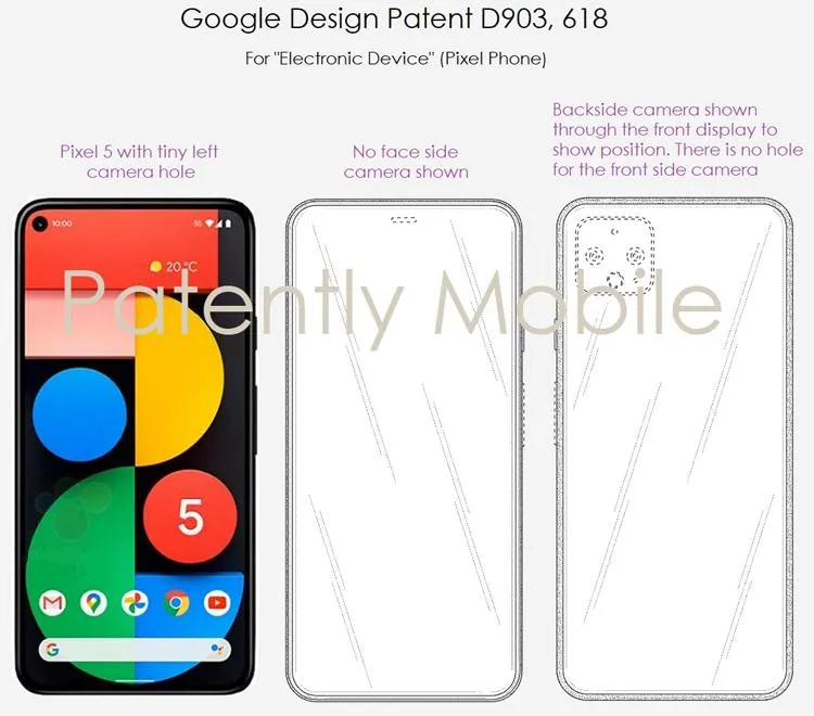 Новий Pixel може отримати підекранну камеру Новий Pixel може отримати підекранну камеру