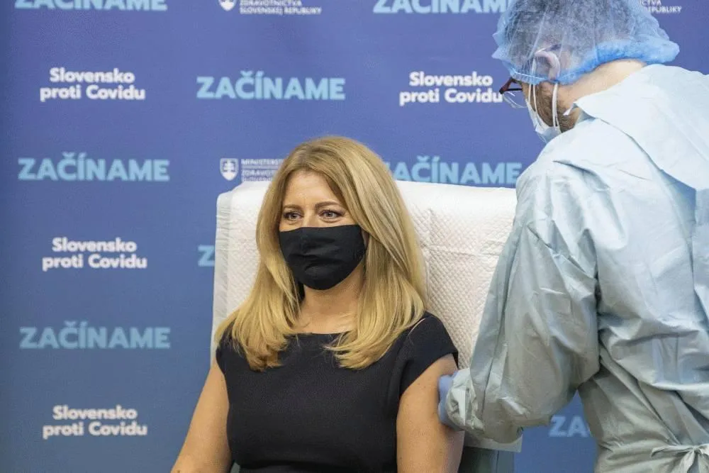 Вакцинація проти коронавірусу президентки Словаччини