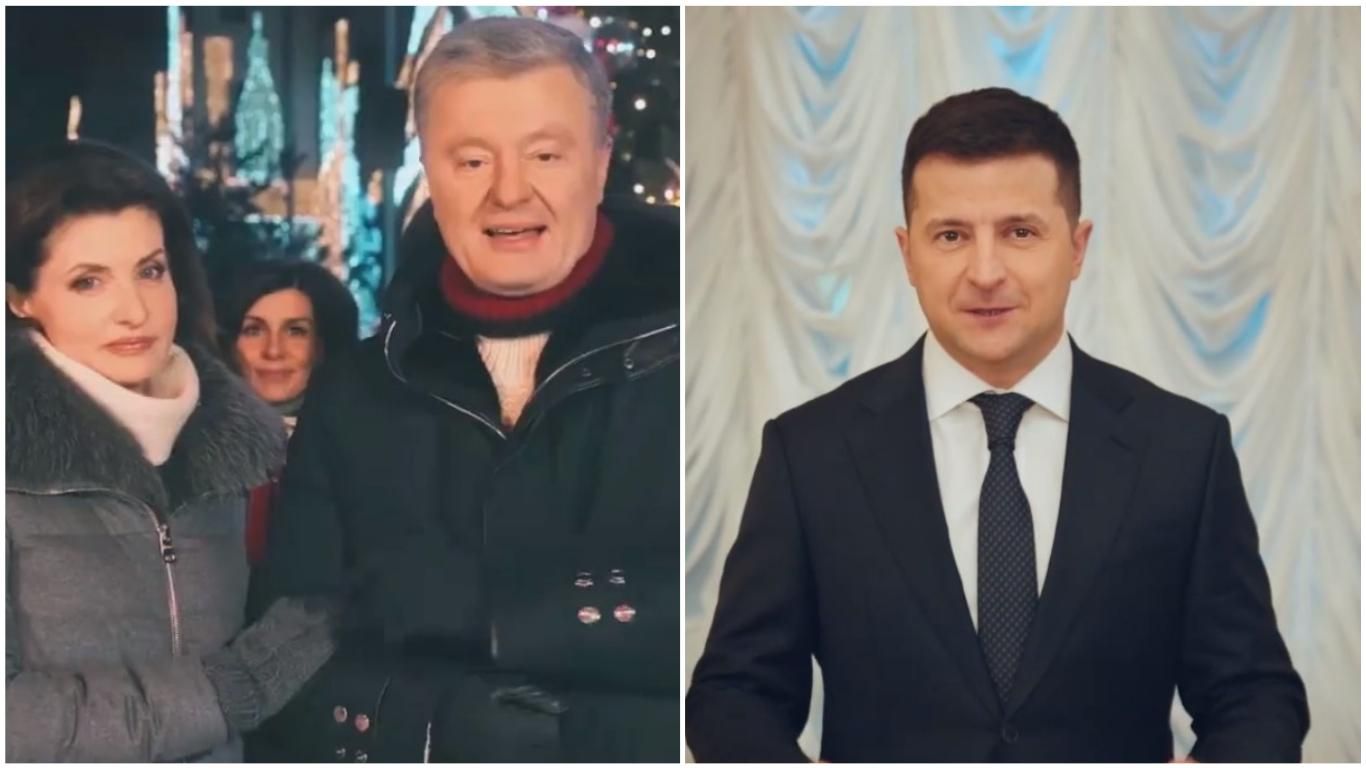 Прямой и 5 канал показали перед Новым годом поздравления Порошенко