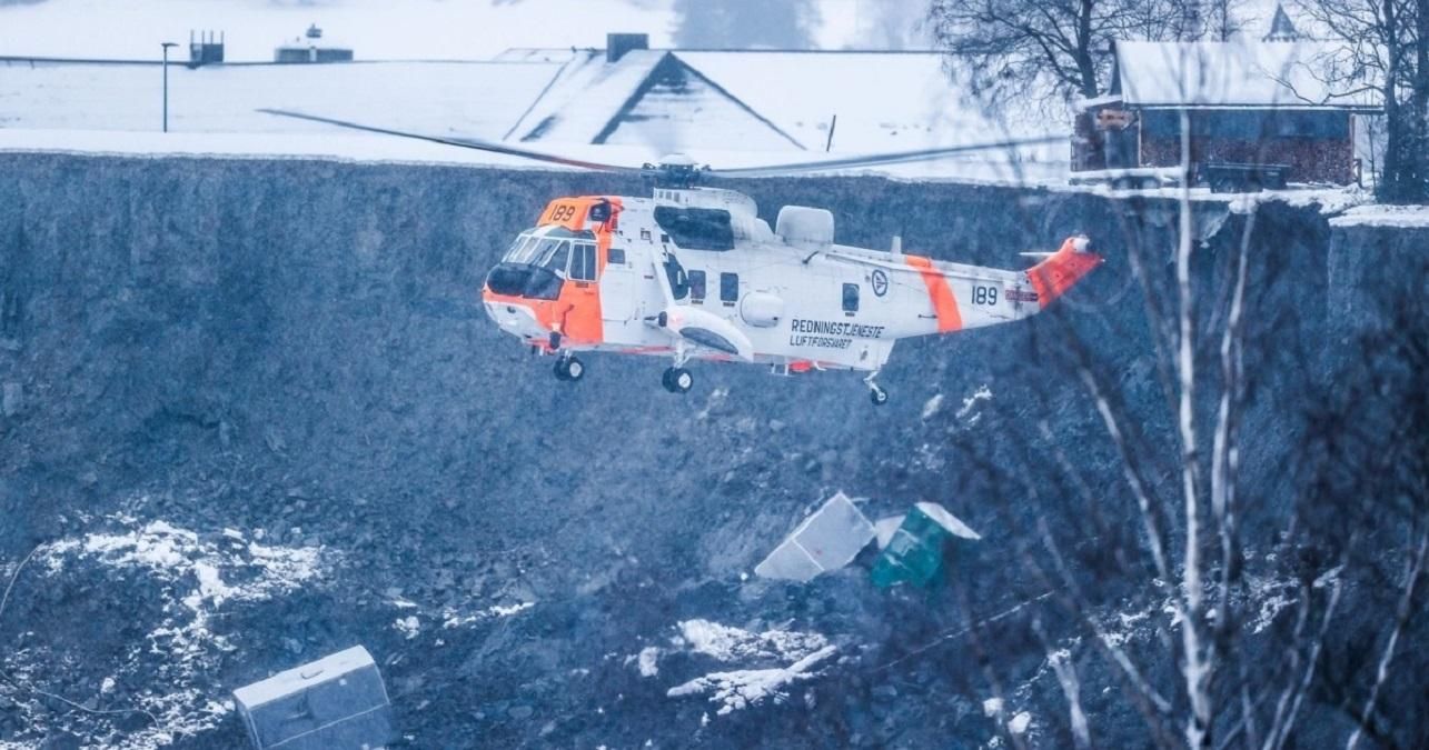 Оползень в Норвегии: спасатели нашли первого погибшего