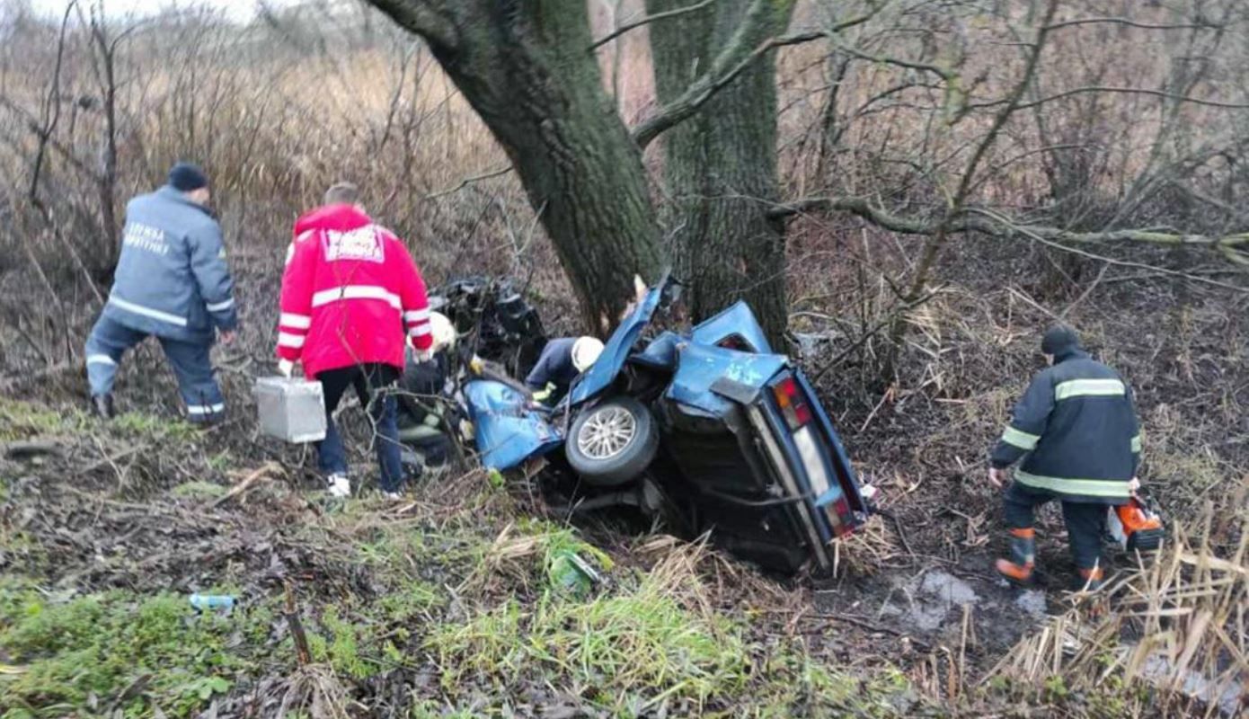 В Житомирской области автомобиль столкнулся с деревом: есть погибшие