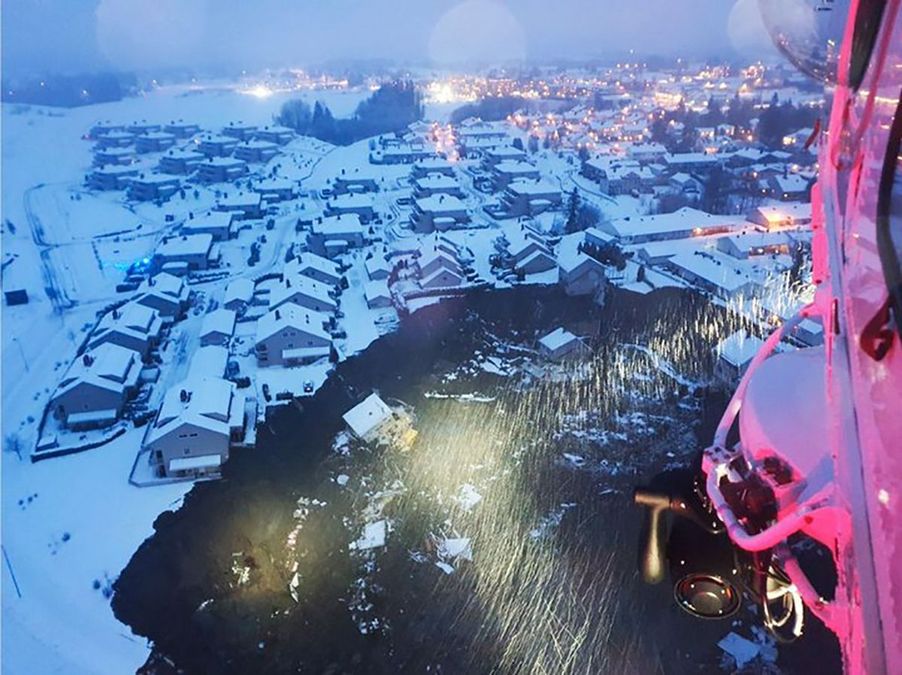 У Норвегії через зсув ґрунту виявили тіла вже 6 загиблих: що відомо У Норвегії через зсув ґрунту виявили тіла вже 6 загиблих: що відомо