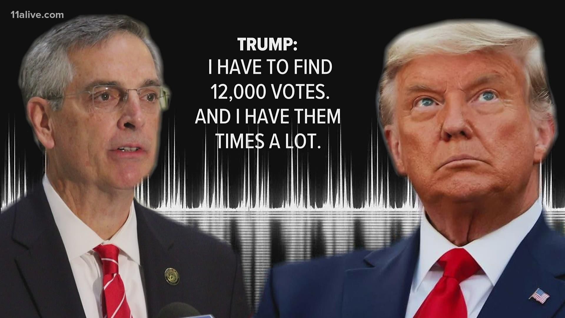 Телефонна розмова Трампа та держсекретаря Джорджії Телефонна розмова Трампа та держсекретаря Джорджії