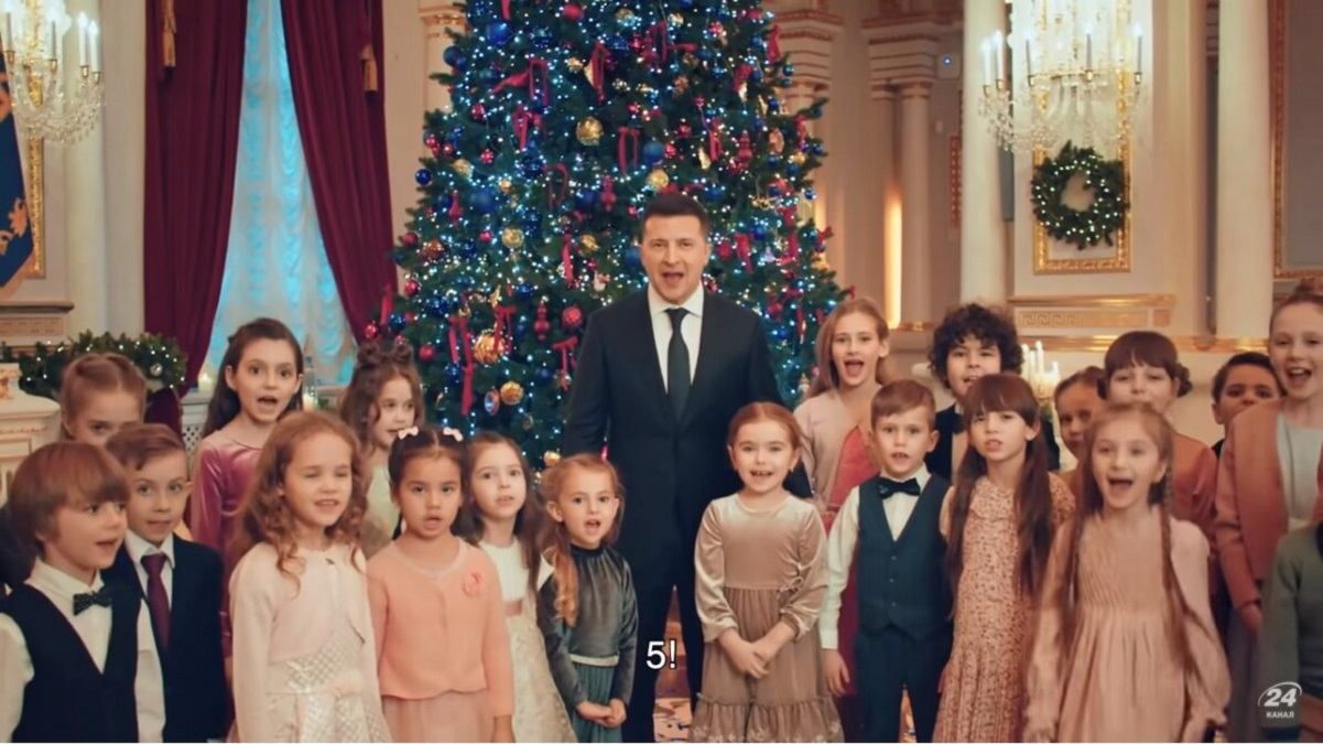 Дети в новогоднем поздравлении Зеленского: вся правда от ОПУ