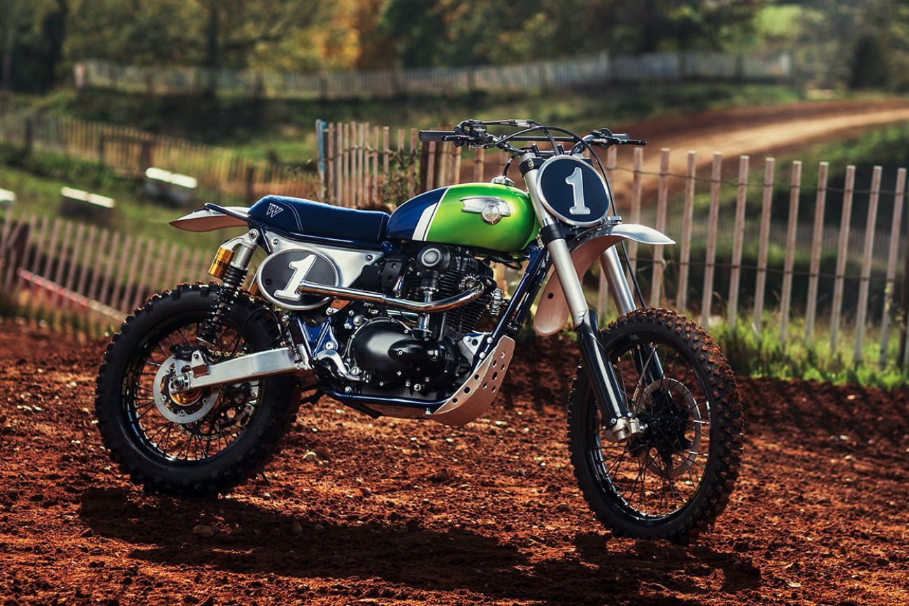 Kawasaki W800 перетворили на вінтажний байк для мотокросу: фото