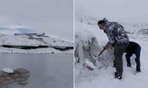 У Китаї льодовик вкрили ковдрою, аби він не танув: вражаюче відео