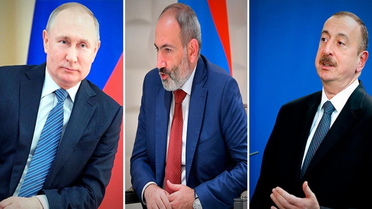 Путін зустрінеться з Алієвим та Пашиняном 11.01.2021: тема зустрічі