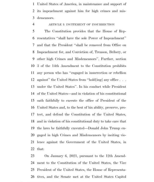 резолюція про імпічмент трампа резолюція про імпічмент трампа