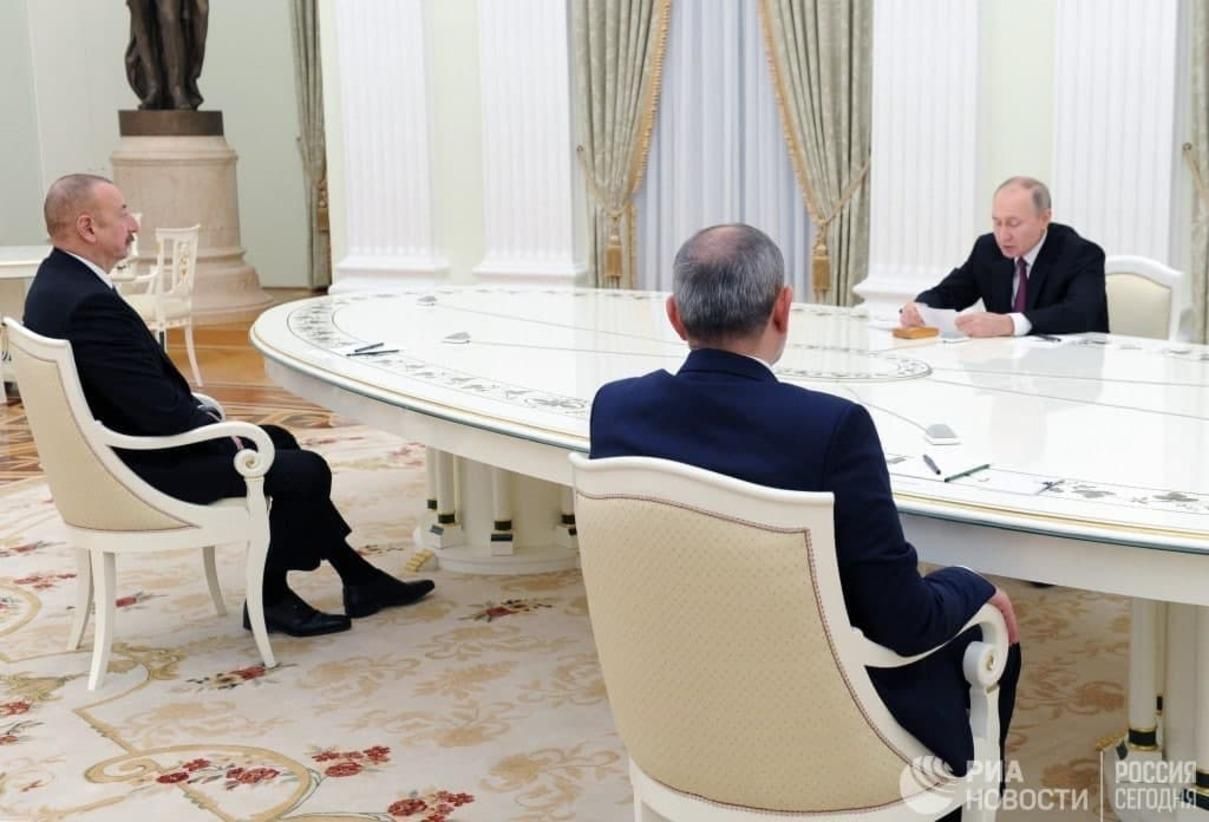 Переговори Путіна, Алієва та Пашиняна про Нагірний Карабах: результати