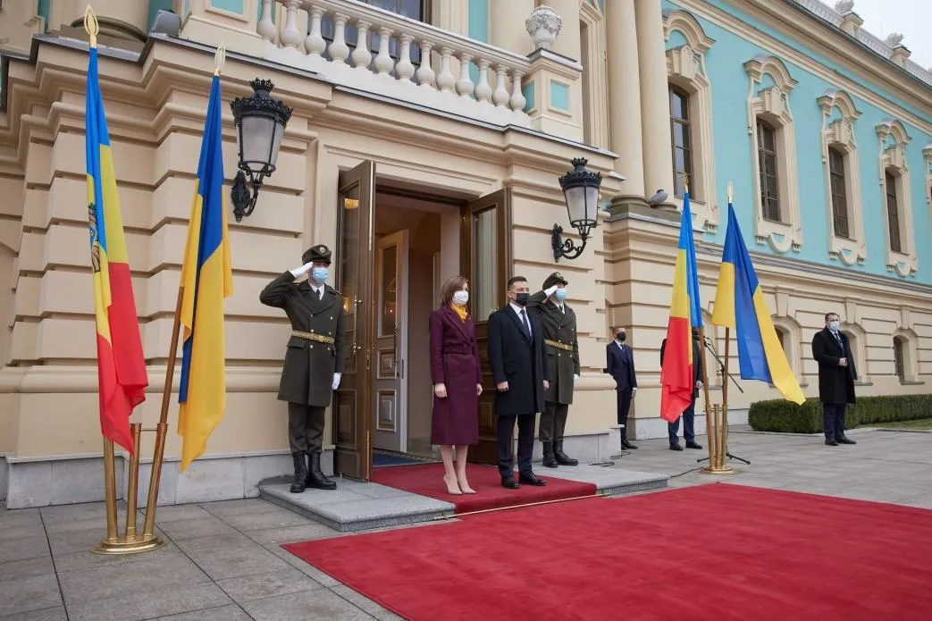 Майя Санду і Володимир Зеленський 