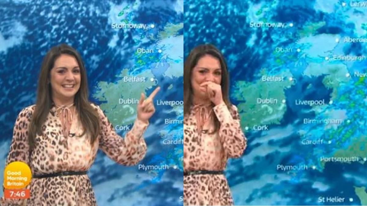 В Британии ведущая оговорилась в прямом эфире: погода-сука - видео