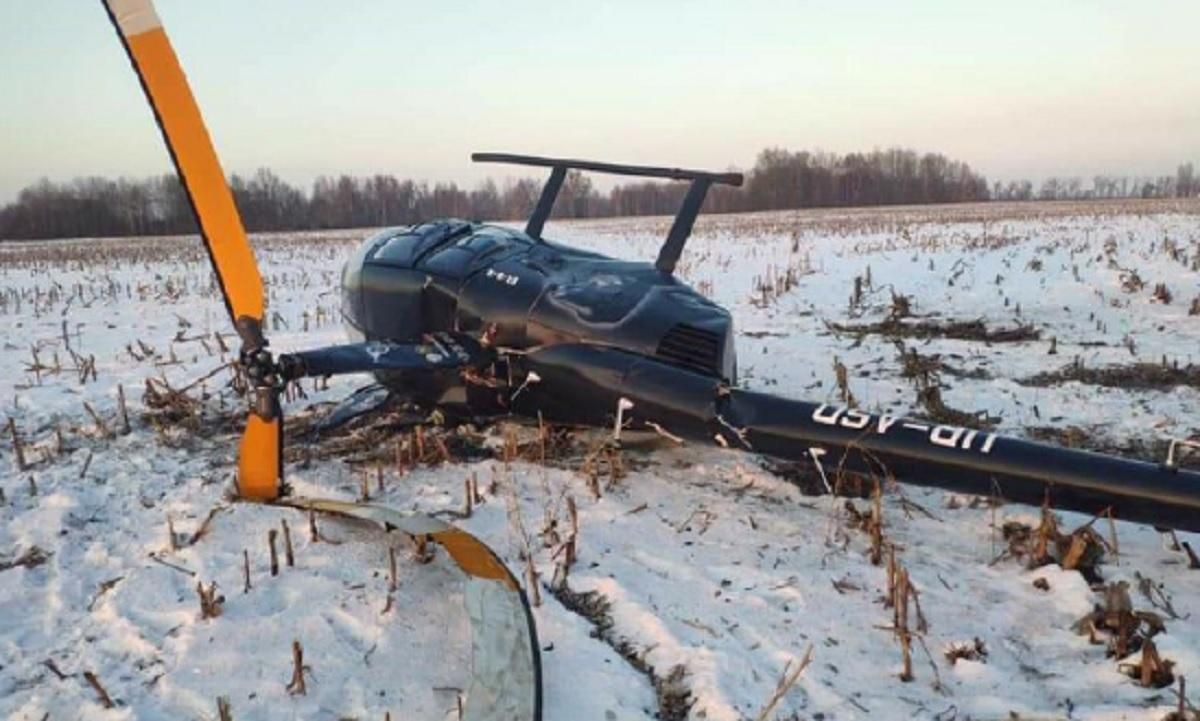 Під Києвом розбився вертоліт 16.01.2021: деталі, фото з місця