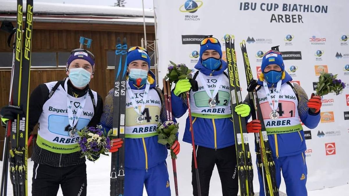 Збірна України з біатлону виборола друге місце у чоловічій естафеті на етапі Кубка IBU