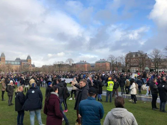 Протест у Амстердамі Протест у Амстердамі