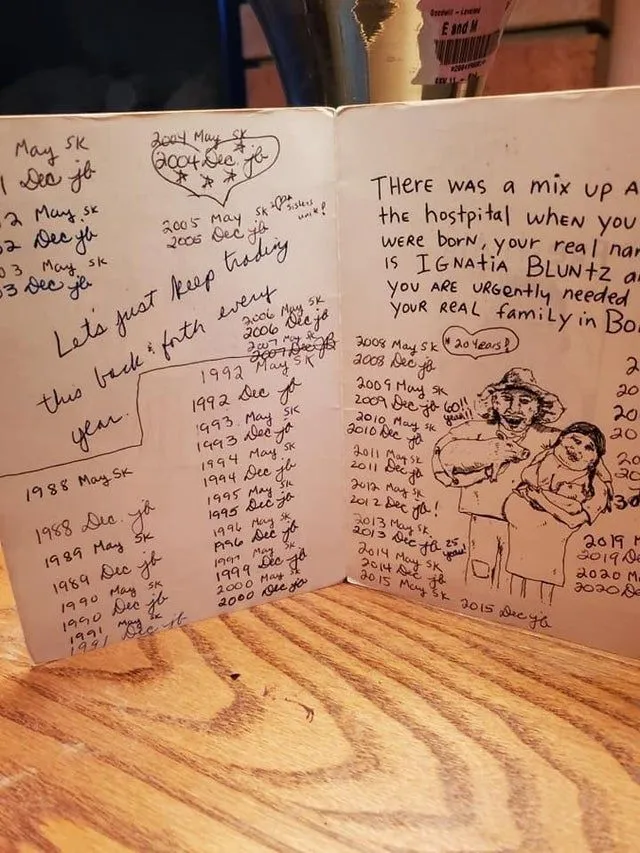 Подарункова листівка, якій вже 32 роки / Reddit 