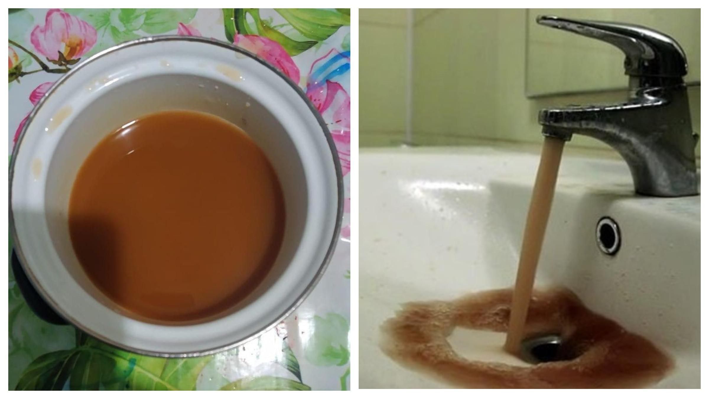 У Сімферополі з кранів тече коричнева вода: пояснення окупантів, фото У Сімферополі з кранів тече коричнева вода: пояснення окупантів, фото