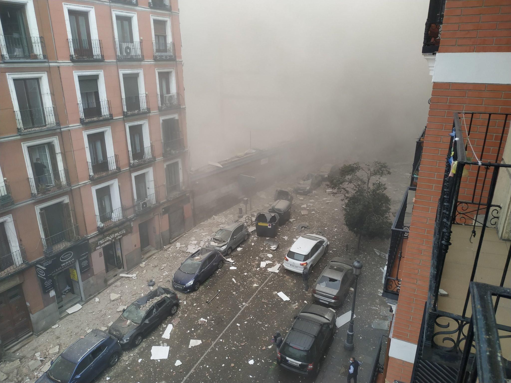 В Мадриде 20.01.2021 прогремел мощный взрыв: фото, видео