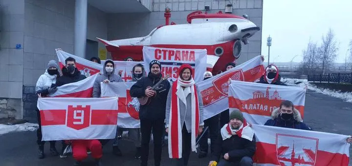 Протести білорусів у Санкт-Петербурзі