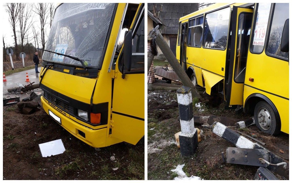 Біля Львова поїзд врізався в автобус, загинув пасажир: фото