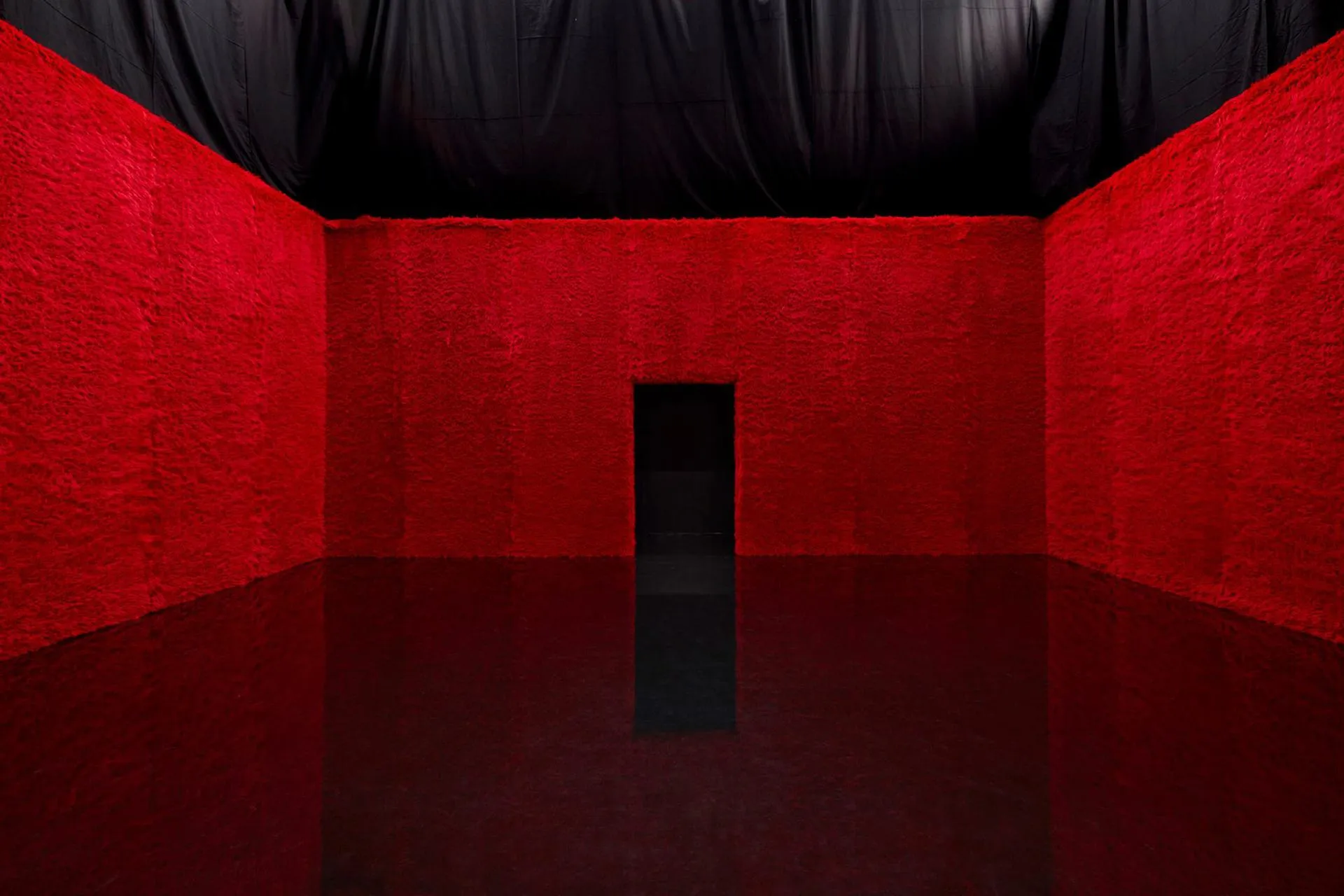 Одна із найбільш вражаючих кімнат у червоно-чорному кольорі